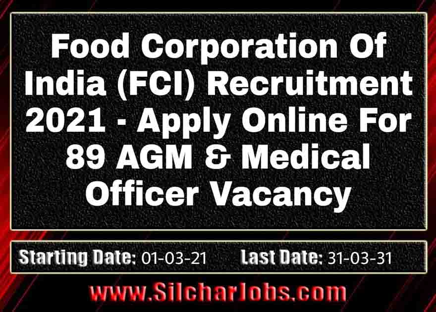 Food corporation of india job vacancies 2011
